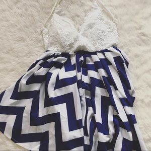 Chevron Babydoll Dress